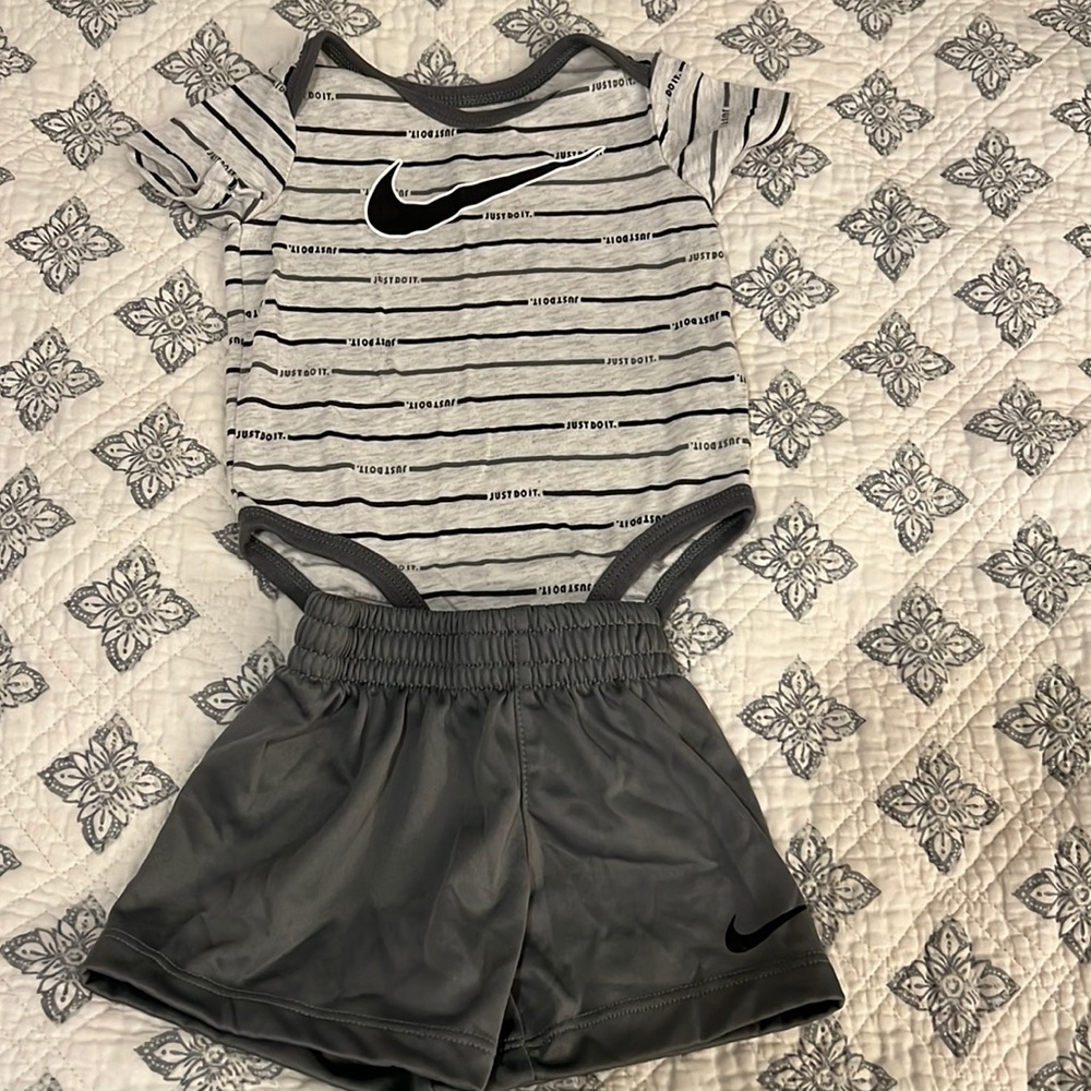 Nike 6month onesie and short set